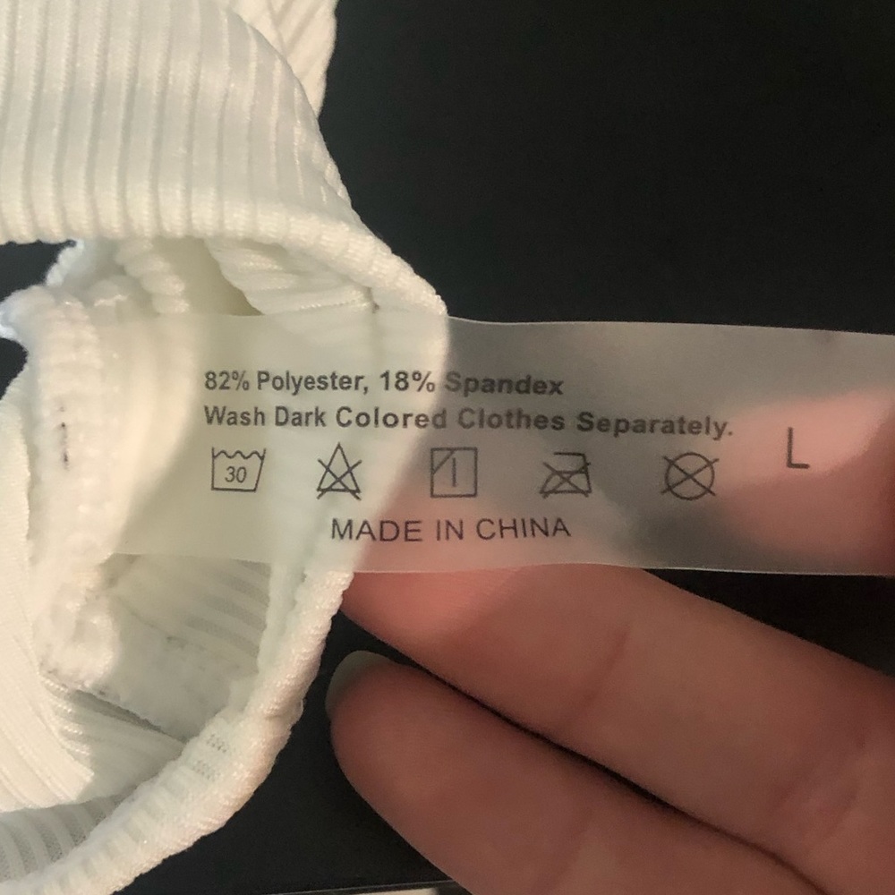 black and white dalmatian print hi-cut bikini - Picture 4 of 4